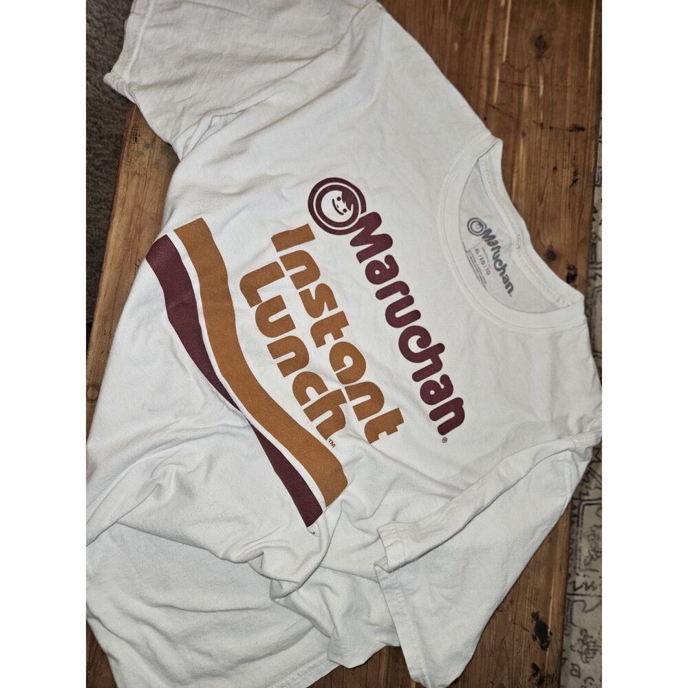Maruchan Ramen Noodle Instant Lunch Logo T-Shirt Men Xl White